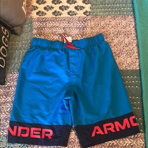 Under Armour boys Blue swim Shorts